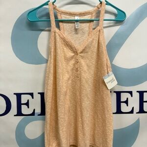 Tranquill and true women’s salmon, halter top, waffle, Cami, size large